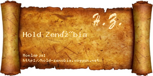 Hold Zenóbia névjegykártya